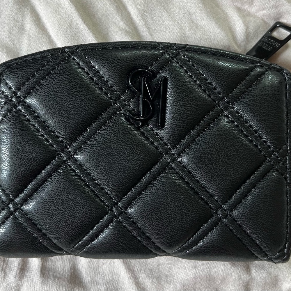Steve Madden Black Quilted Wallet